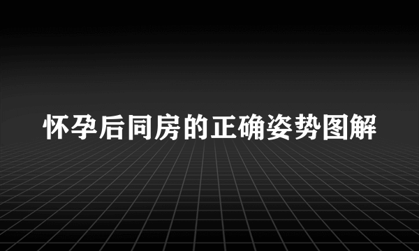 怀孕后同房的正确姿势图解