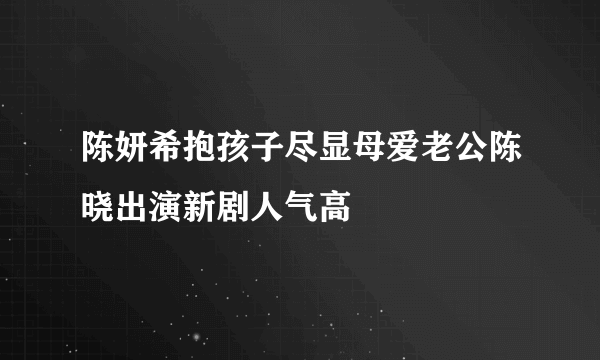 陈妍希抱孩子尽显母爱老公陈晓出演新剧人气高