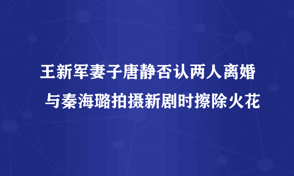 王新军妻子唐静否认两人离婚 与秦海璐拍摄新剧时擦除火花