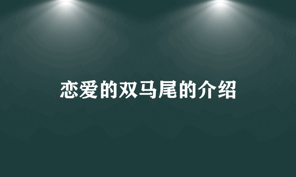 恋爱的双马尾的介绍