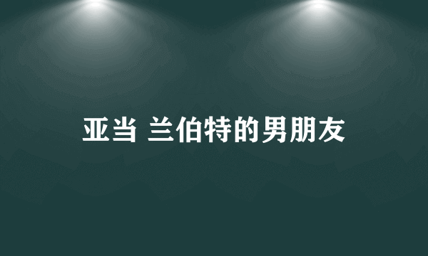 亚当 兰伯特的男朋友