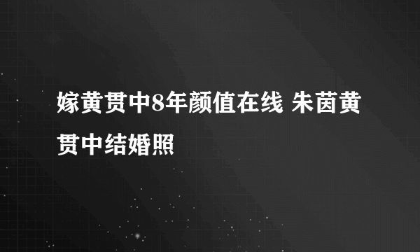 嫁黄贯中8年颜值在线 朱茵黄贯中结婚照