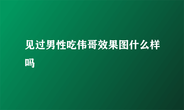 见过男性吃伟哥效果图什么样吗