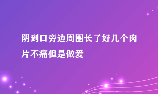 阴到口旁边周围长了好几个肉片不痛但是做爱