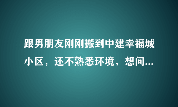 跟男朋友刚刚搬到中建幸福城小区，还不熟悉环境，想问一下大家有什么需要注意的吗？