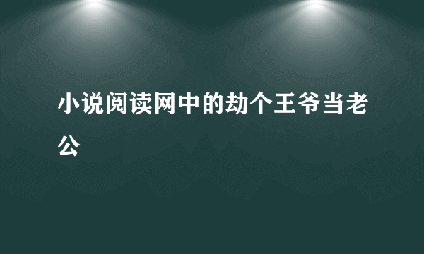 小说阅读网中的劫个王爷当老公