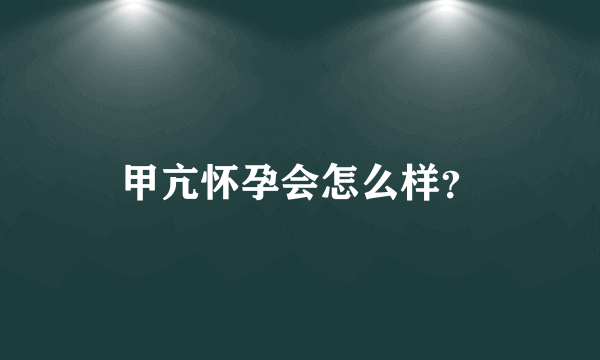 甲亢怀孕会怎么样？