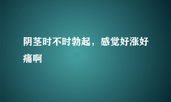 阴茎时不时勃起，感觉好涨好痛啊