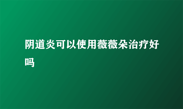 阴道炎可以使用薇薇朵治疗好吗