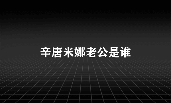 辛唐米娜老公是谁