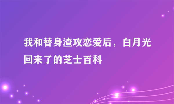 我和替身渣攻恋爱后，白月光回来了的芝士百科