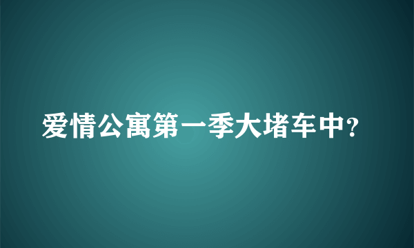 爱情公寓第一季大堵车中？