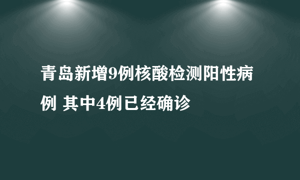 青岛新增9例核酸检测阳性病例 其中4例已经确诊