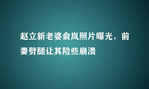 赵立新老婆俞岚照片曝光，前妻劈腿让其险些崩溃