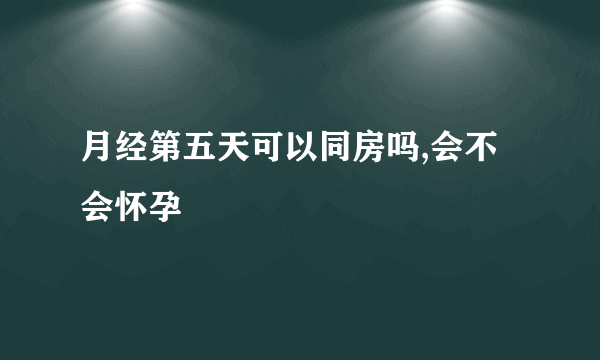 月经第五天可以同房吗,会不会怀孕