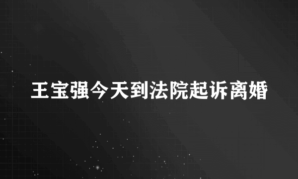 王宝强今天到法院起诉离婚