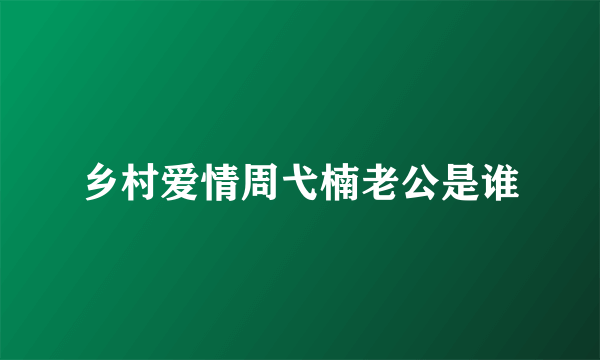 乡村爱情周弋楠老公是谁