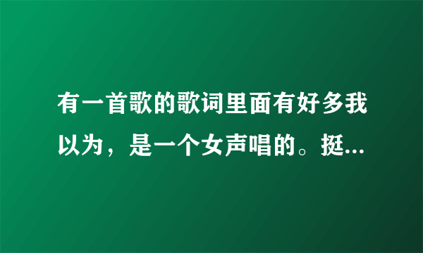 有一首歌的歌词里面有好多我以为，是一个女声唱的。挺平和的一首爱情歌曲，在手机彩铃里面听到的。求歌名