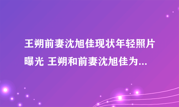 王朔前妻沈旭佳现状年轻照片曝光 王朔和前妻沈旭佳为什么离婚