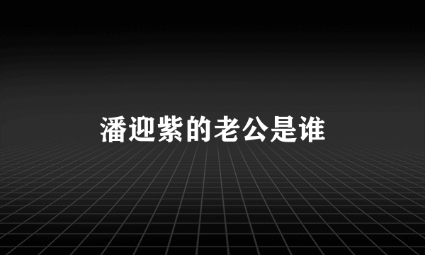 潘迎紫的老公是谁