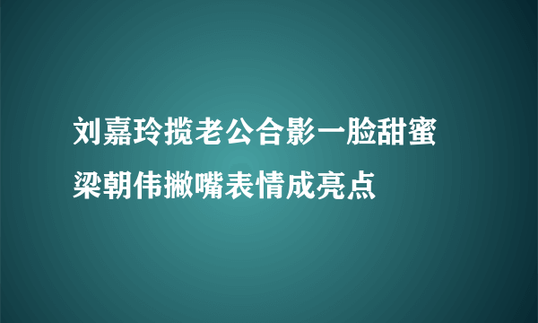 刘嘉玲揽老公合影一脸甜蜜 梁朝伟撇嘴表情成亮点