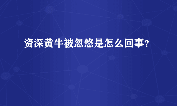 资深黄牛被忽悠是怎么回事？