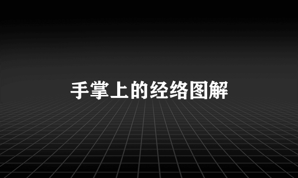 手掌上的经络图解