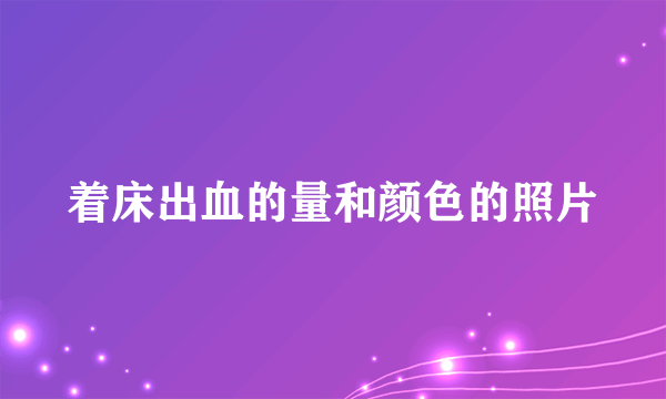 着床出血的量和颜色的照片