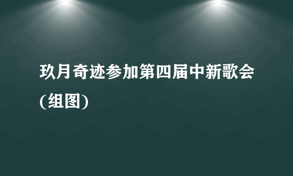 玖月奇迹参加第四届中新歌会(组图)