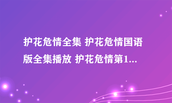 护花危情全集 护花危情国语版全集播放 护花危情第1-20集在线观看