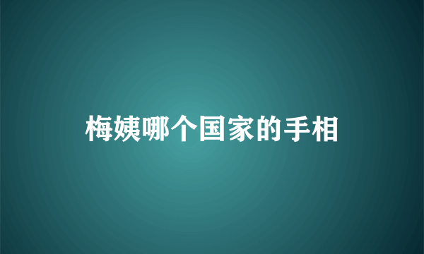 梅姨哪个国家的手相