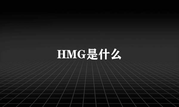 HMG是什么