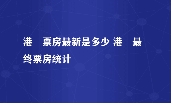 港囧票房最新是多少 港囧最终票房统计