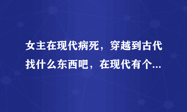 女主在现代病死，穿越到古代找什么东西吧，在现代有个弟弟，在古代有好多老公，后来跟男主们走了误会，