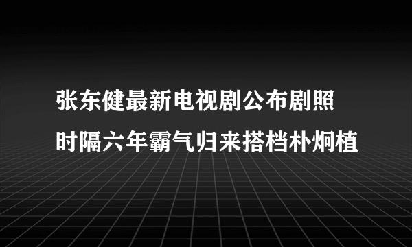 张东健最新电视剧公布剧照 时隔六年霸气归来搭档朴炯植