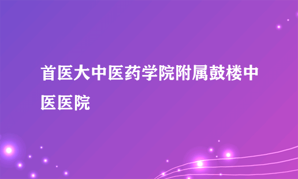 首医大中医药学院附属鼓楼中医医院