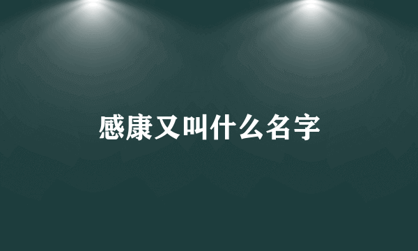 感康又叫什么名字