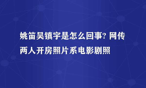 姚笛吴镇宇是怎么回事? 网传两人开房照片系电影剧照