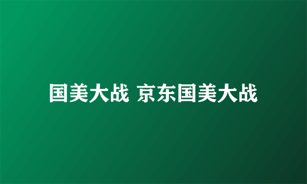 国美大战 京东国美大战