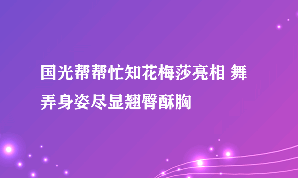 国光帮帮忙知花梅莎亮相 舞弄身姿尽显翘臀酥胸