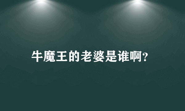 牛魔王的老婆是谁啊？