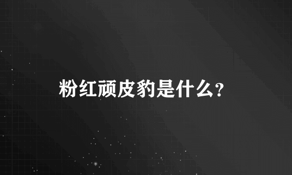 粉红顽皮豹是什么？