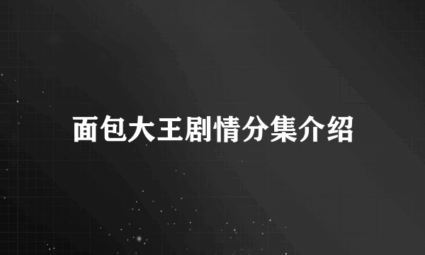 面包大王剧情分集介绍