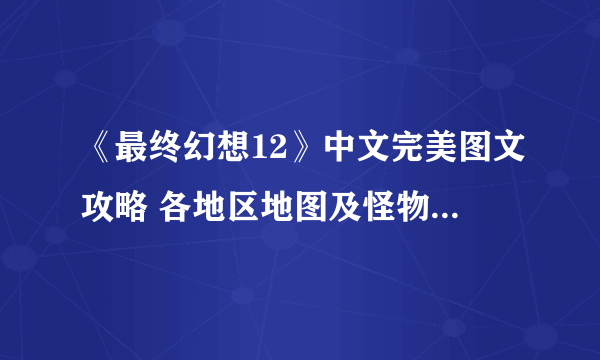 《最终幻想12》中文完美图文攻略 各地区地图及怪物讨伐图文攻略