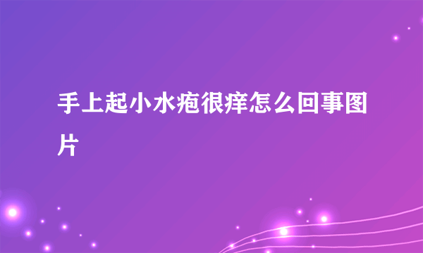 手上起小水疱很痒怎么回事图片