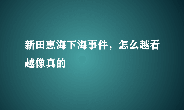 新田惠海下海事件，怎么越看越像真的