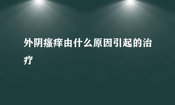 外阴瘙痒由什么原因引起的治疗