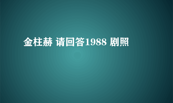 金柱赫 请回答1988 剧照