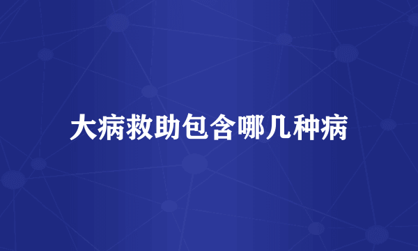 大病救助包含哪几种病