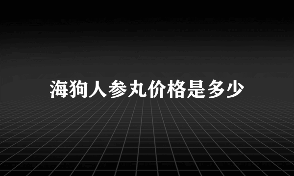 海狗人参丸价格是多少